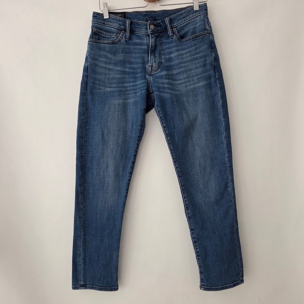 Abercrombie & Fitch Rustin Athletic Slim Blue Stretch Jeans Mens 29x30